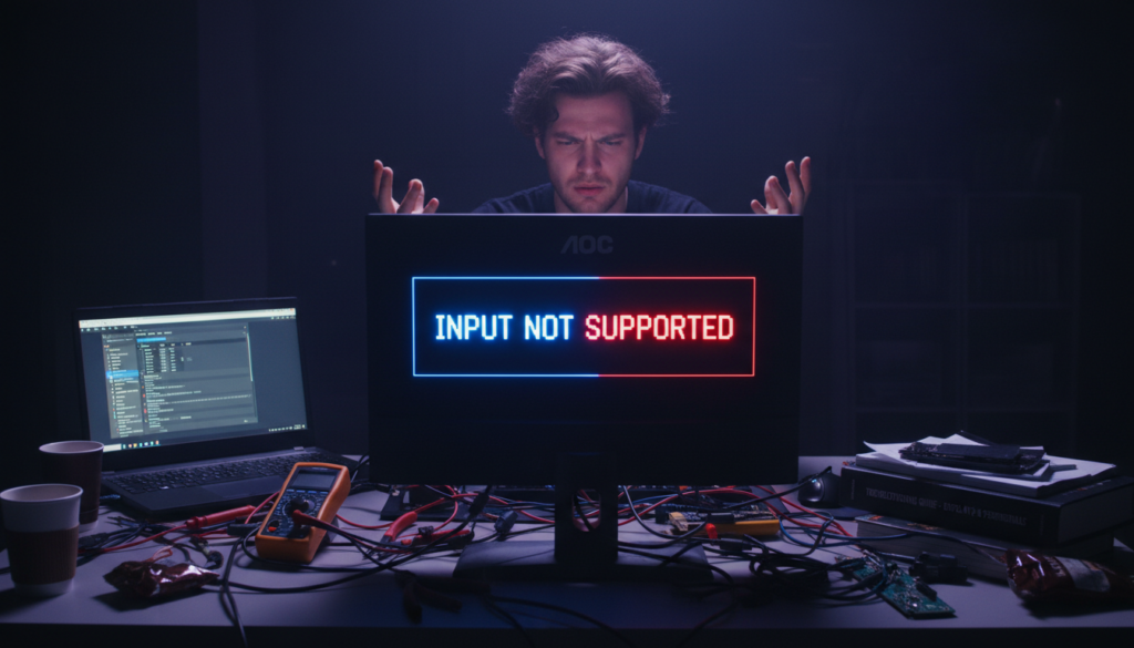 input not support monitor aoc