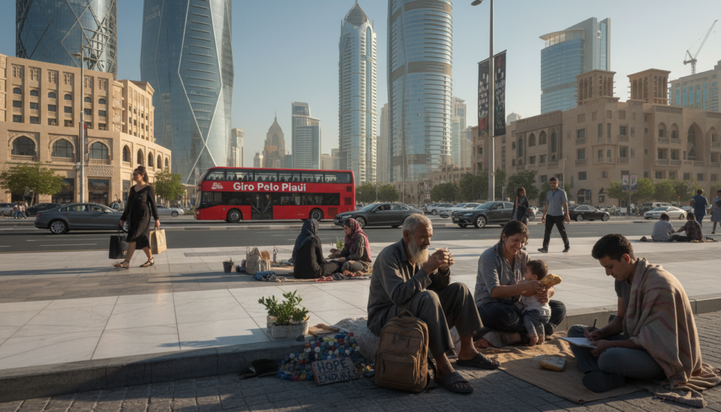 mendigar em dubai